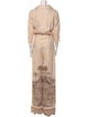 Andres Otalora Linen Printed Jumpsuit