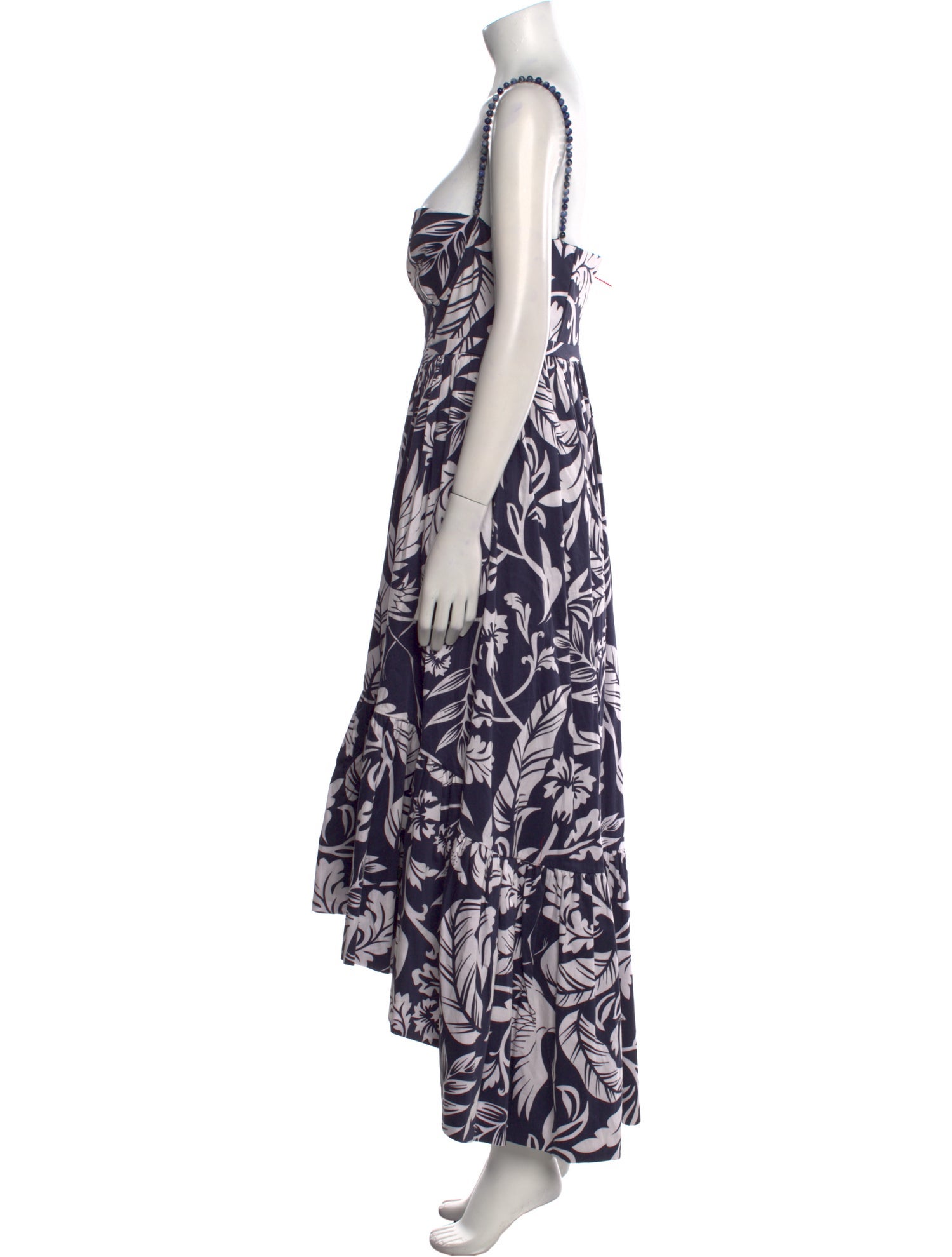 Andres Otalora Floral Print Long Dress