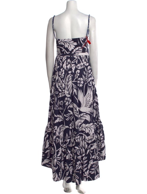 Andres Otalora Floral Print Long Dress