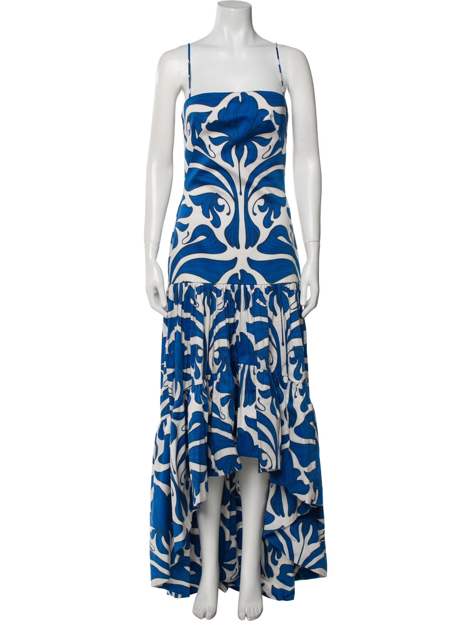Andres Otalora Floral Print Long Dress