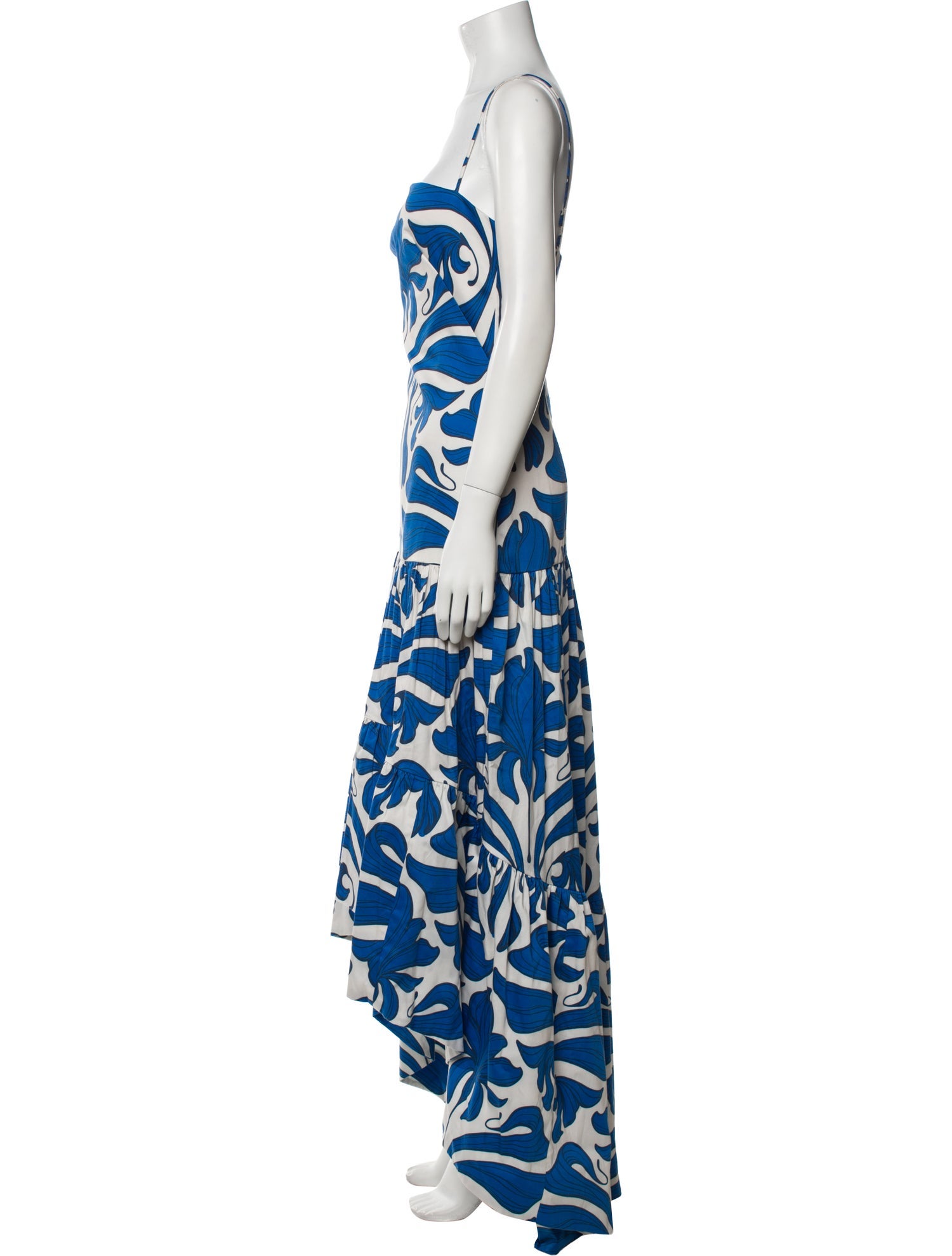 Andres Otalora Floral Print Long Dress