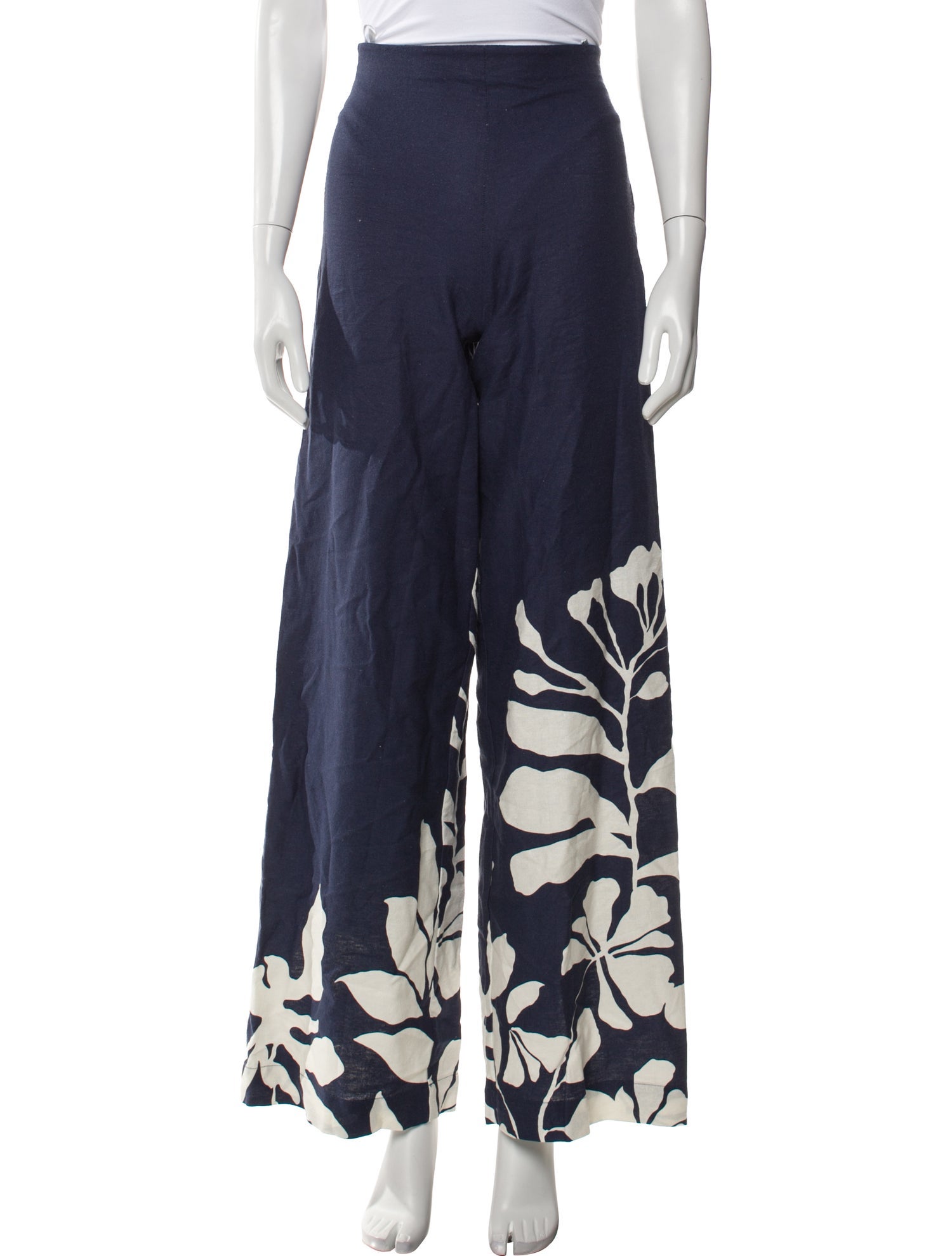 Andres Otalora Floral Print Wide Leg Pants w/ Tags