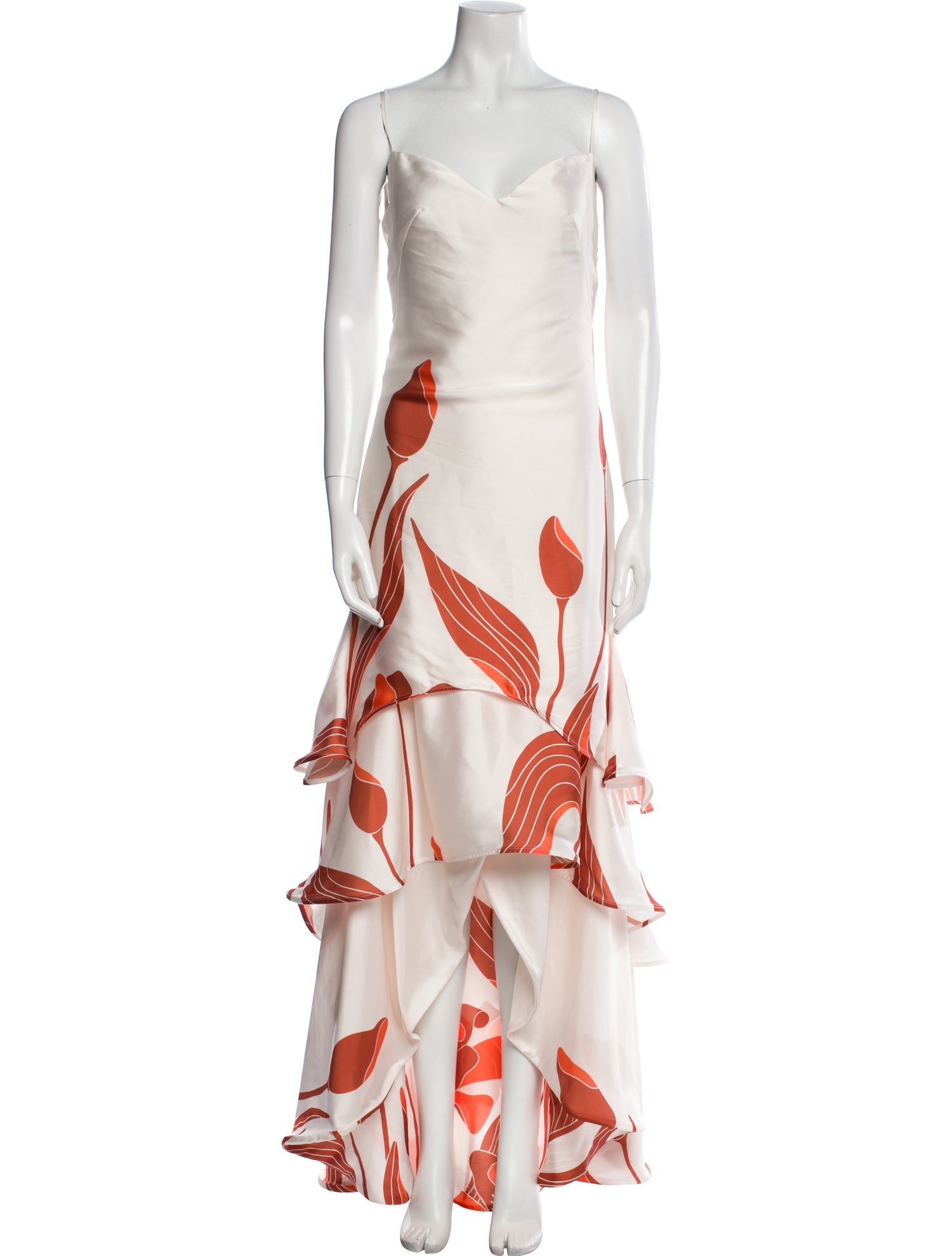 Andres Otalora Printed Long Dress
