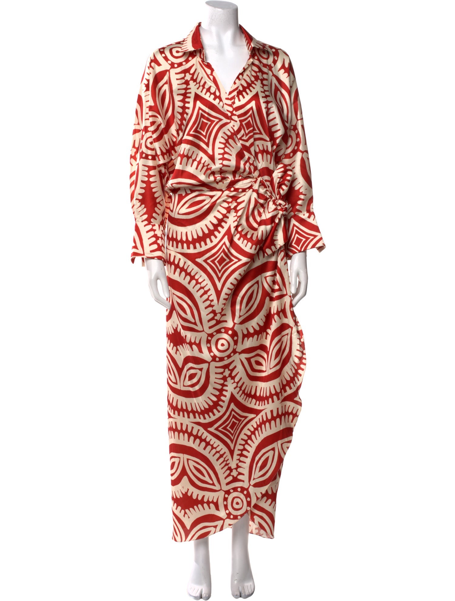 Andres Otalora Printed Long Dress