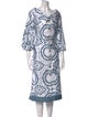 Andres Otalora Printed Midi Length Dress
