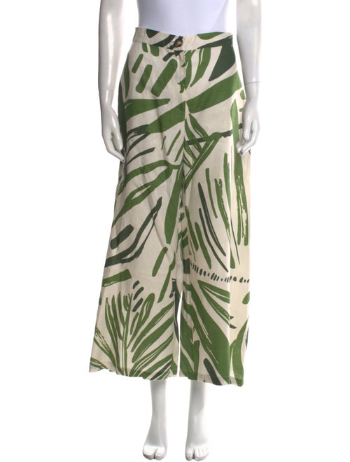 Andres Otalora Linen Wide Leg Pants