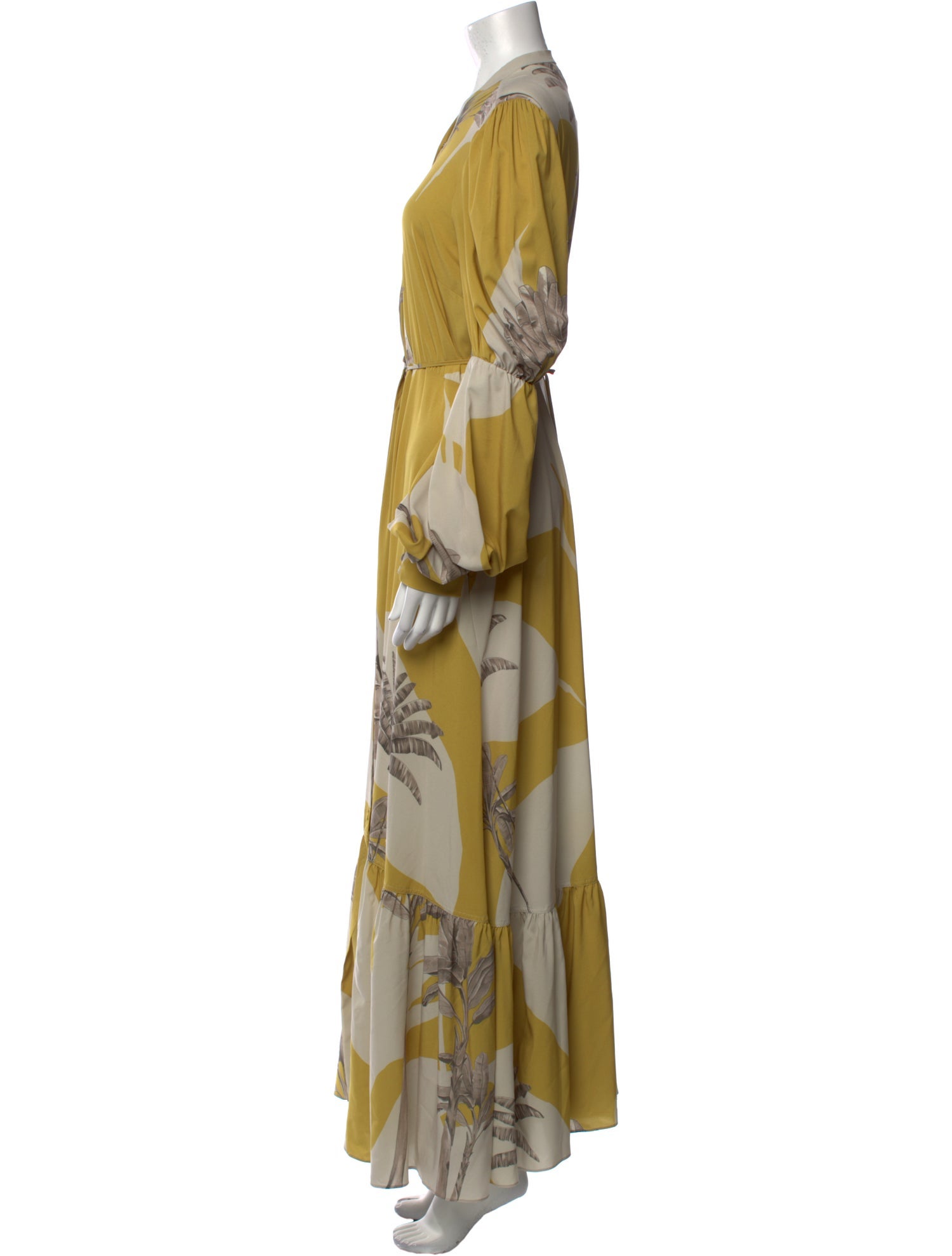 Andres Otalora Printed Long Dress