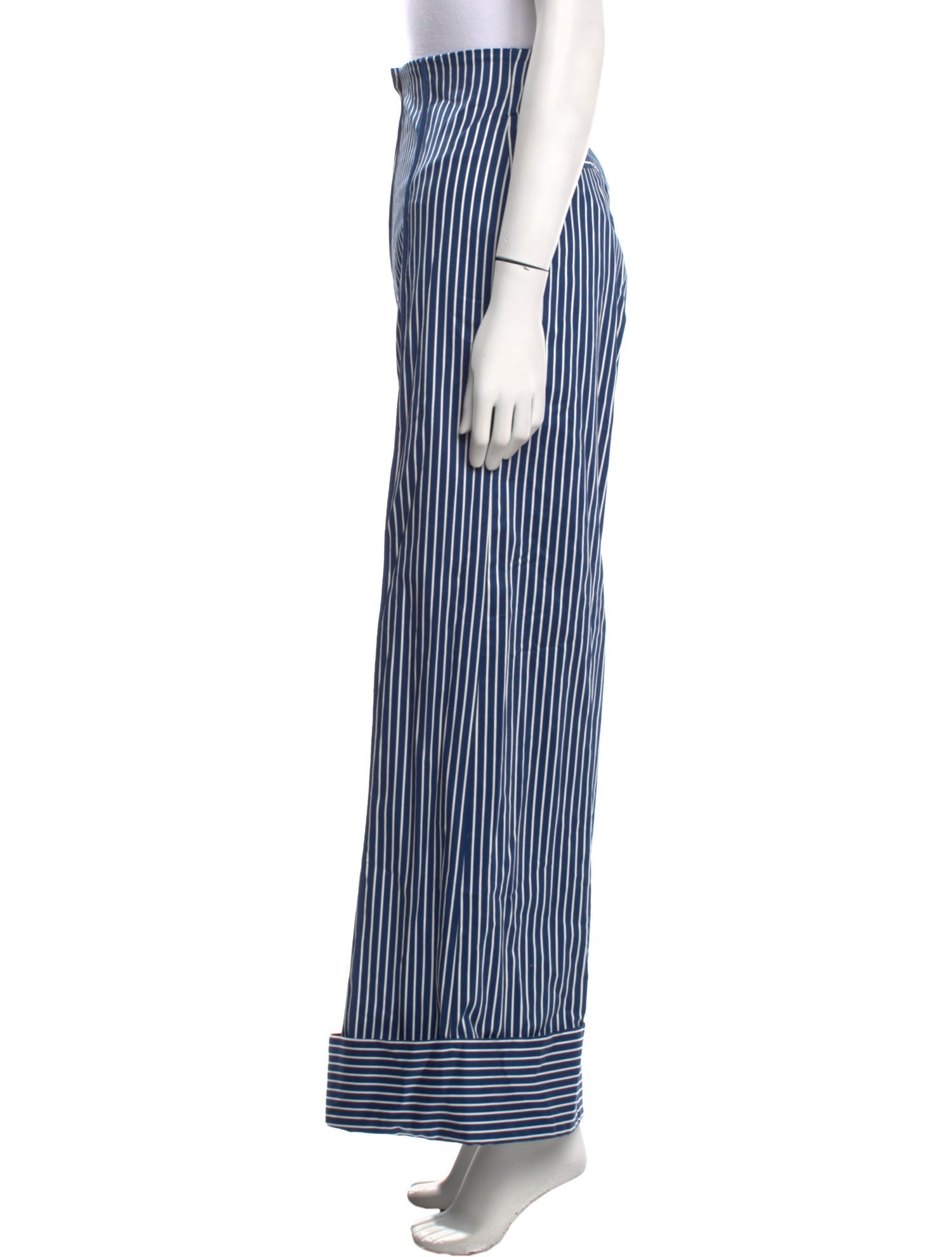 Andres Otalora Striped Wide Leg Pants