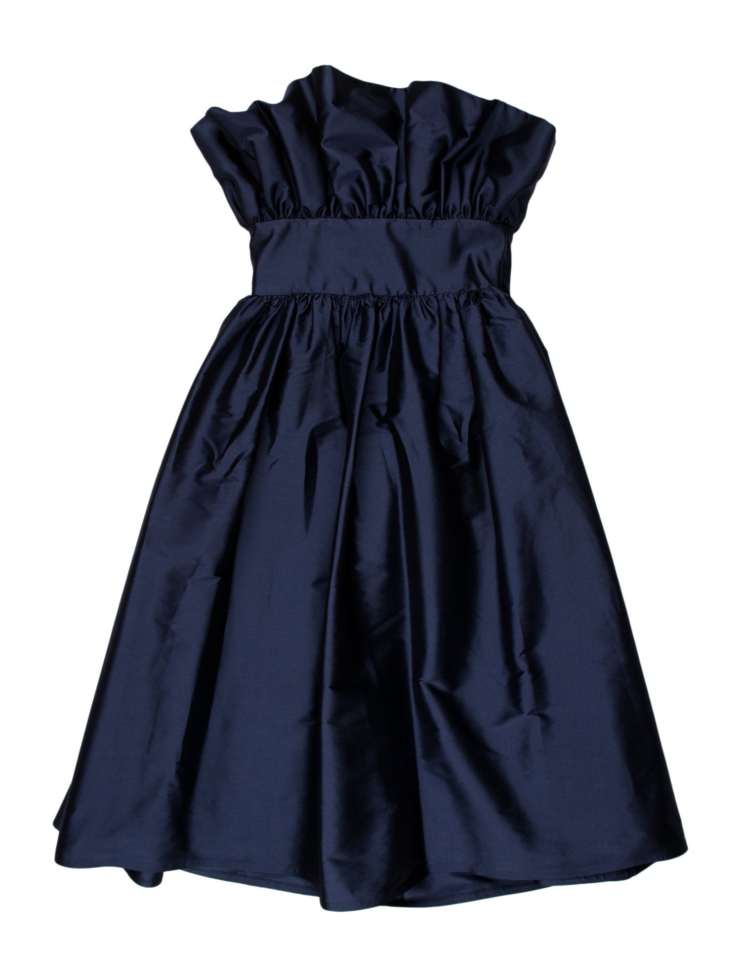 Andres Otalora Silk Knee-Length Dress