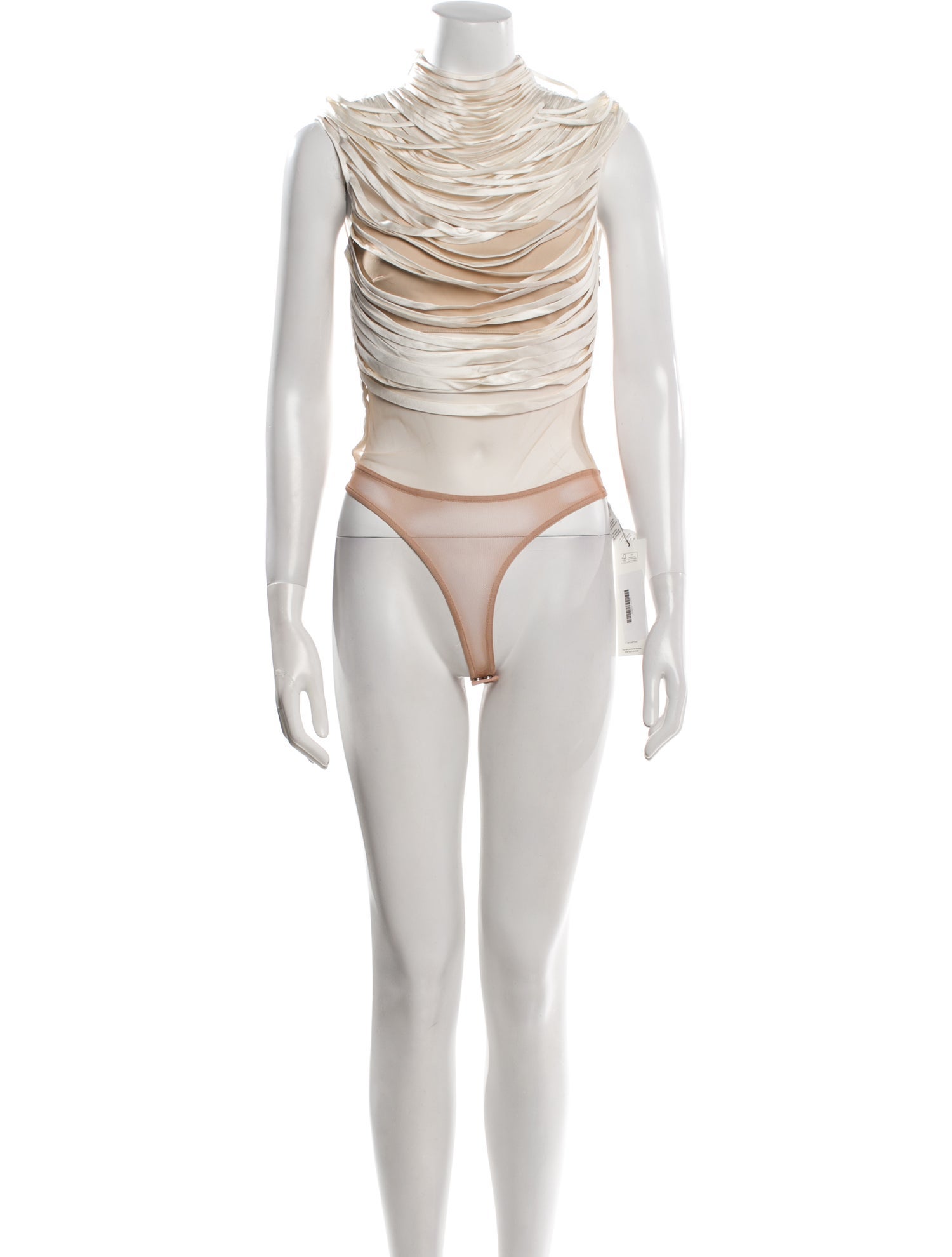 Andres Otalora Silk Turtleneck Bodysuit