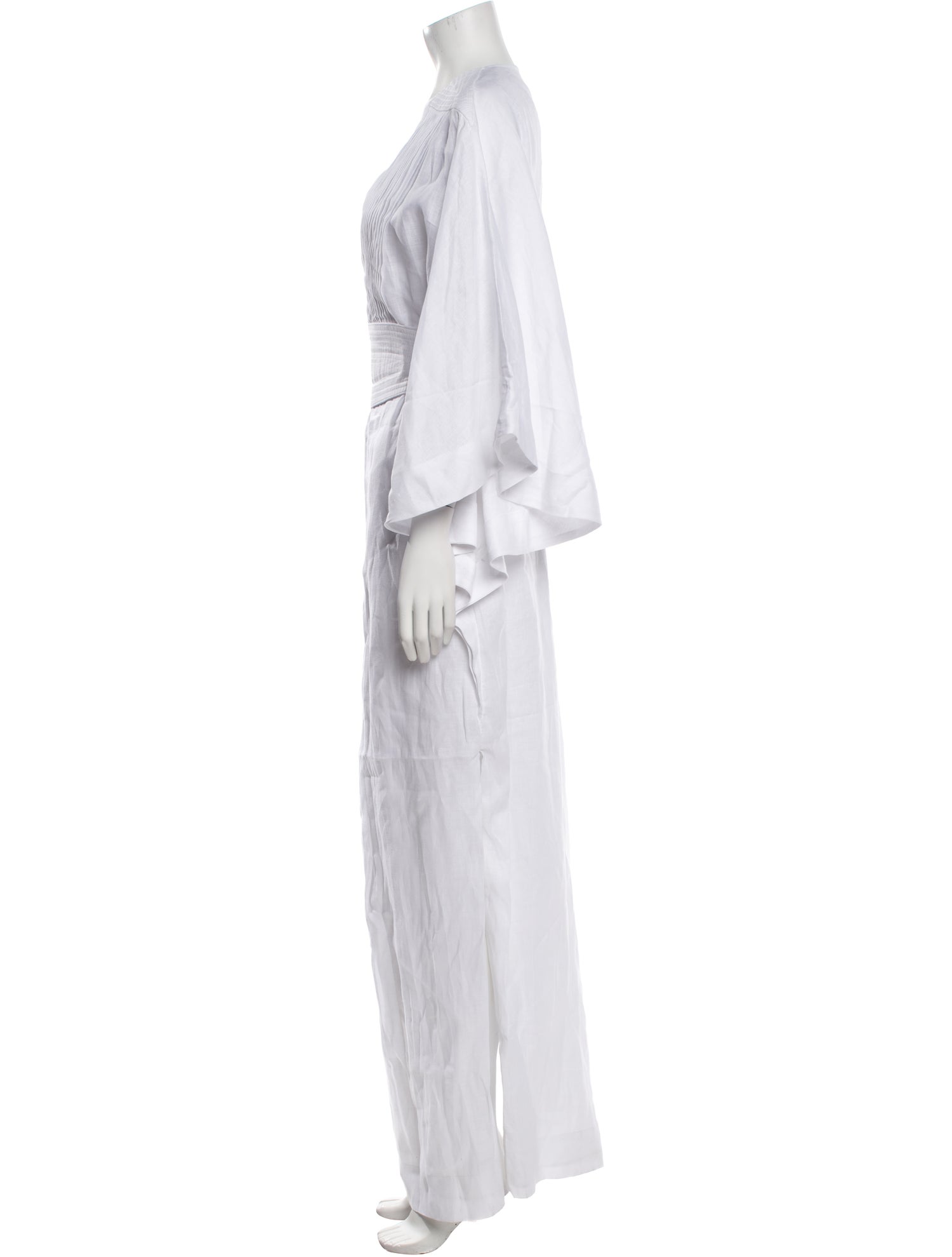 Andres Otalora Linen Long Dress