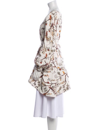 Andres Otalora Floral Print One-Shoulder Top