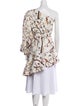 Andres Otalora Floral Print One-Shoulder Top