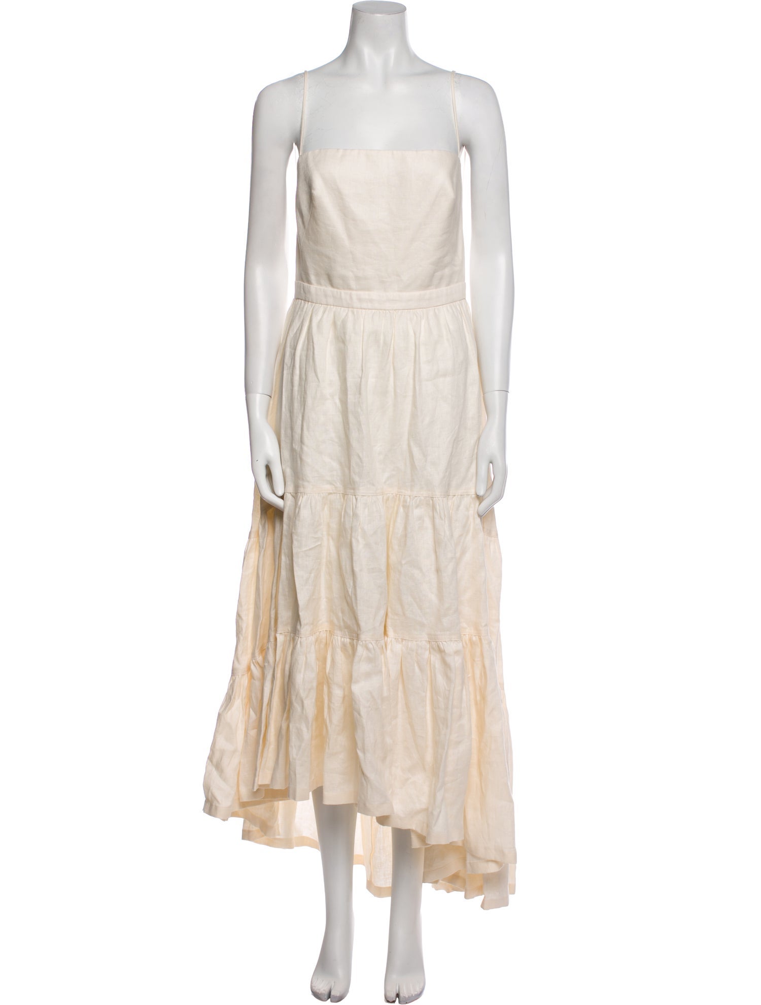 Andres Otalora Linen Long Dress
