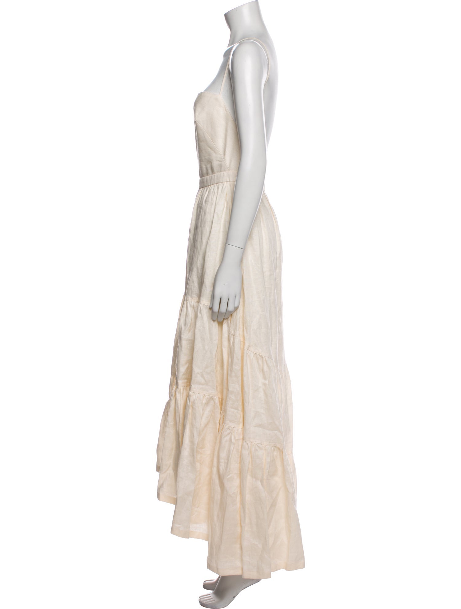 Andres Otalora Linen Long Dress