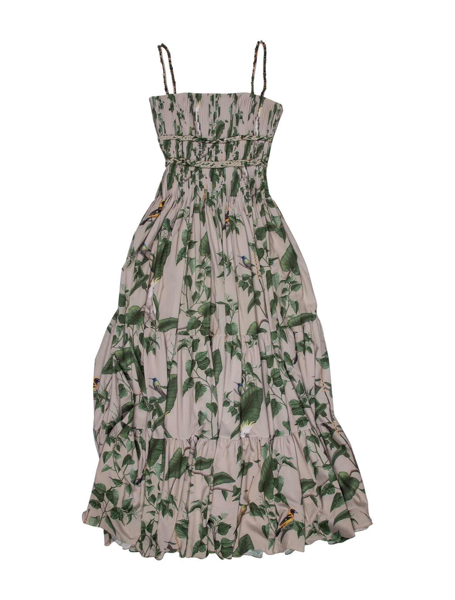 Andres Otalora Floral Print Long Dress
