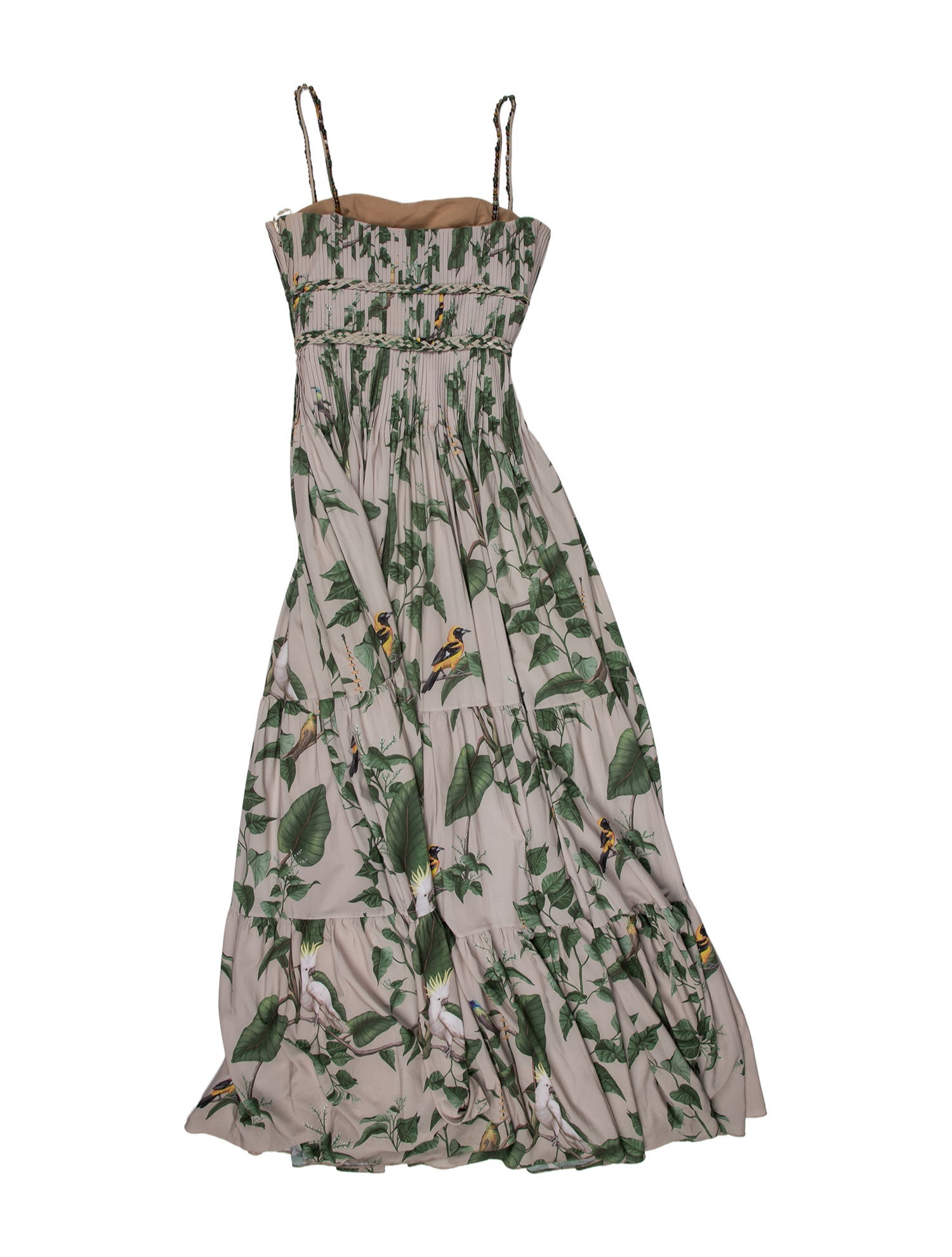 Andres Otalora Floral Print Long Dress