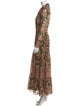 Andres Otalora Printed Long Dress