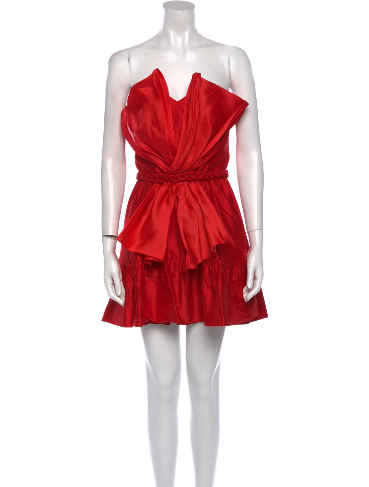 Andres Otalora Strapless Mini Dress