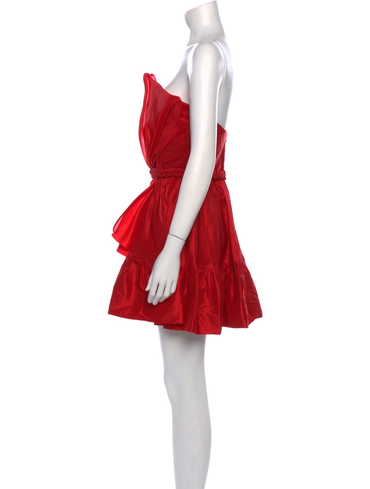 Andres Otalora Strapless Mini Dress