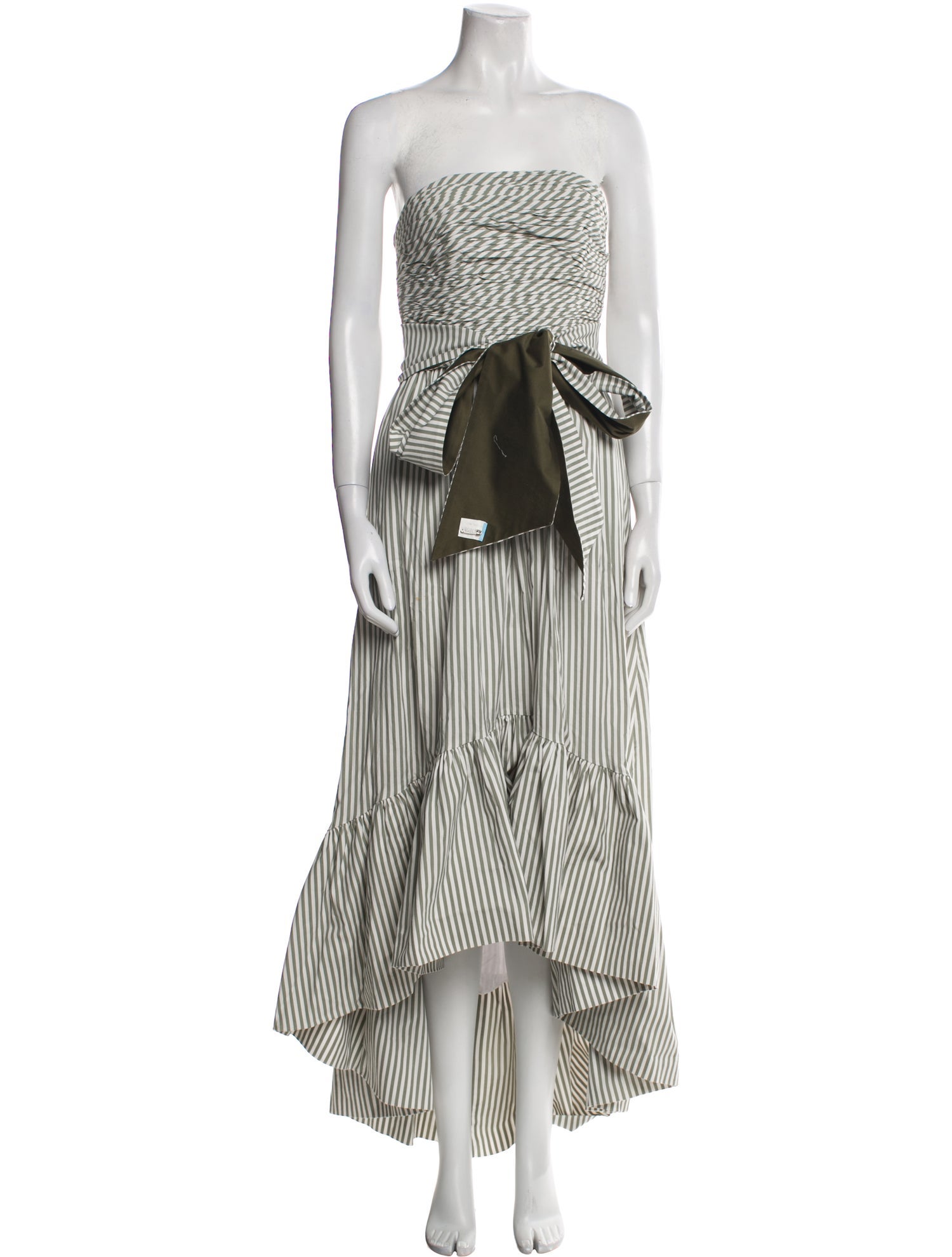 Andres Otalora Striped Long Dress
