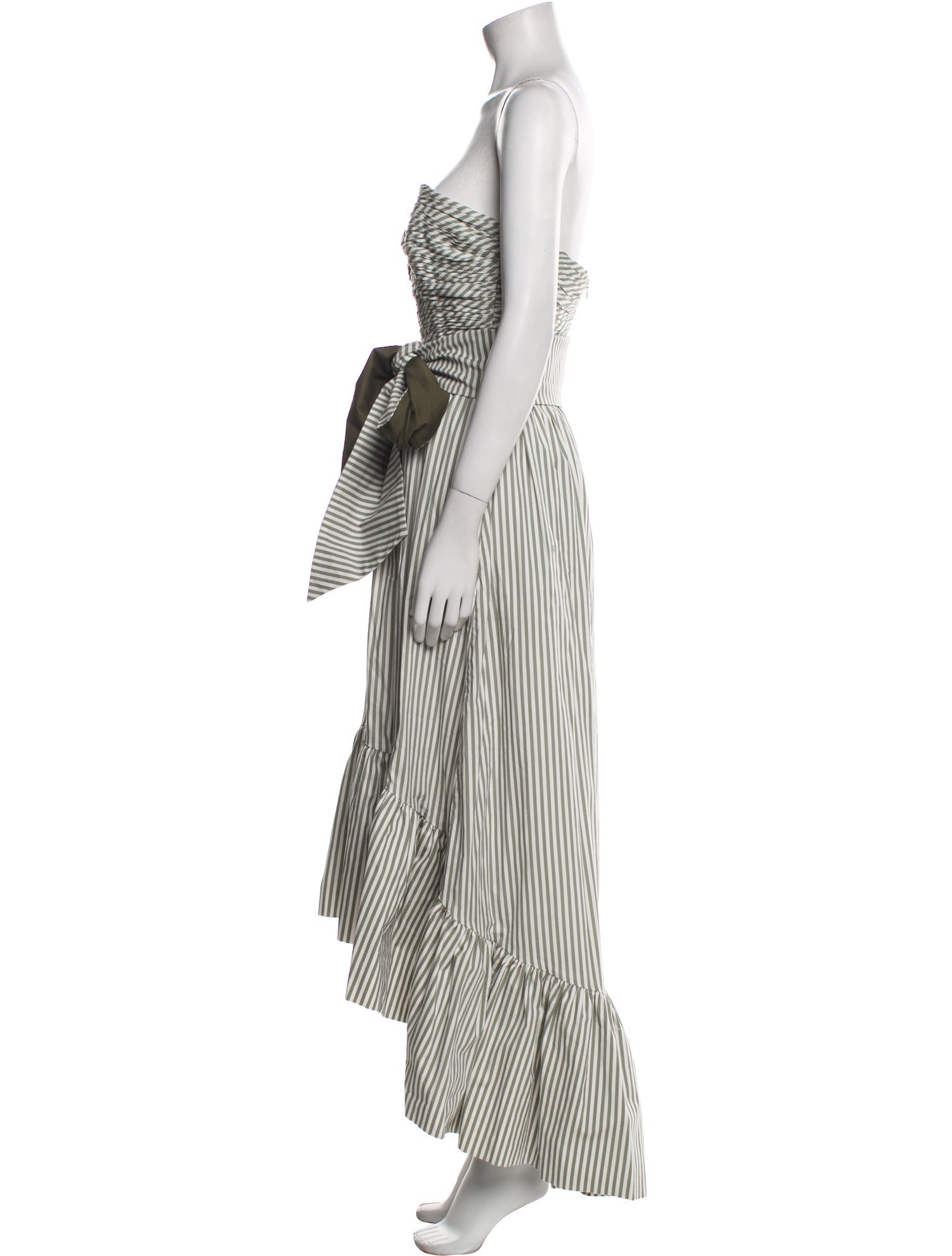 Andres Otalora Striped Long Dress