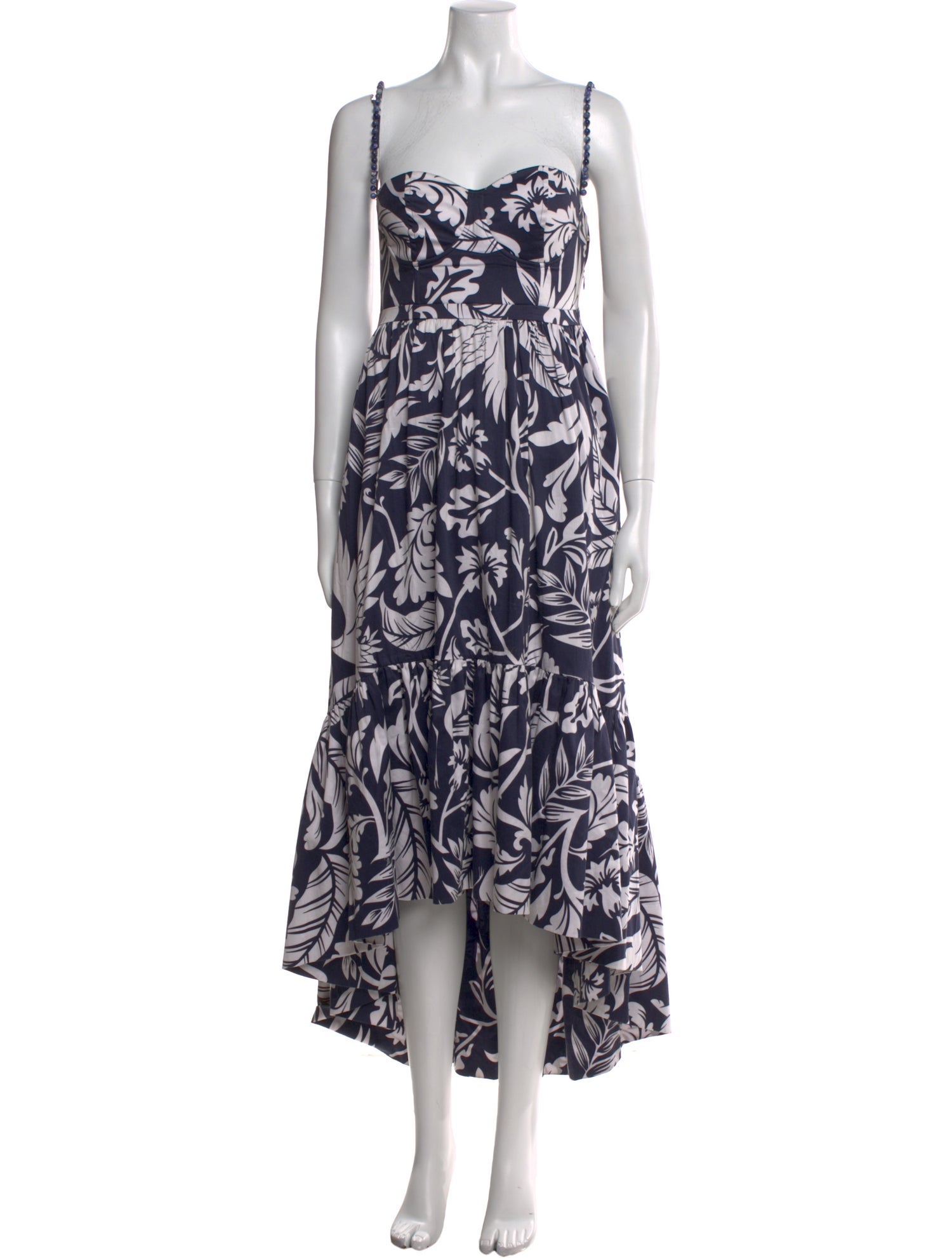 Andres Otalora Floral Print Long Dress