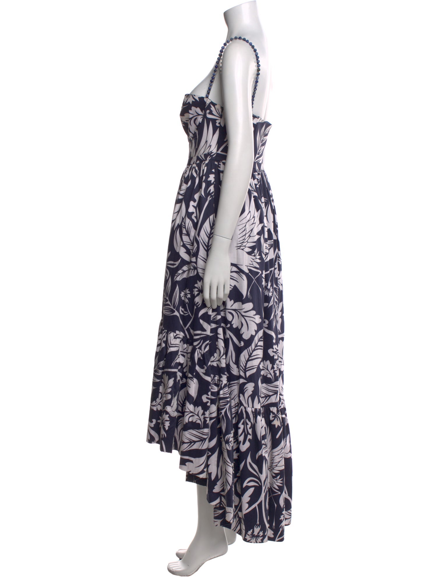 Andres Otalora Floral Print Long Dress
