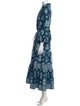 Andres Otalora Floral Print Long Dress