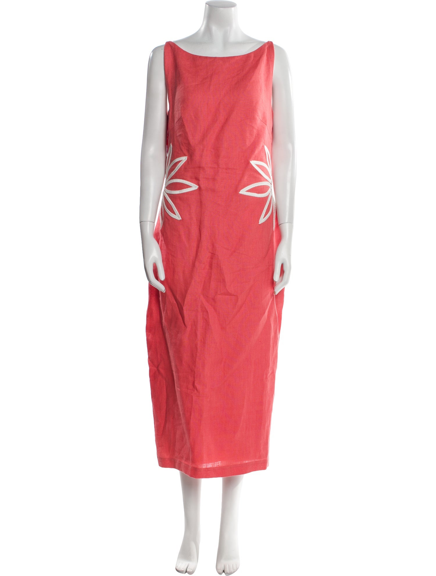Andres Otalora Linen Long Dress