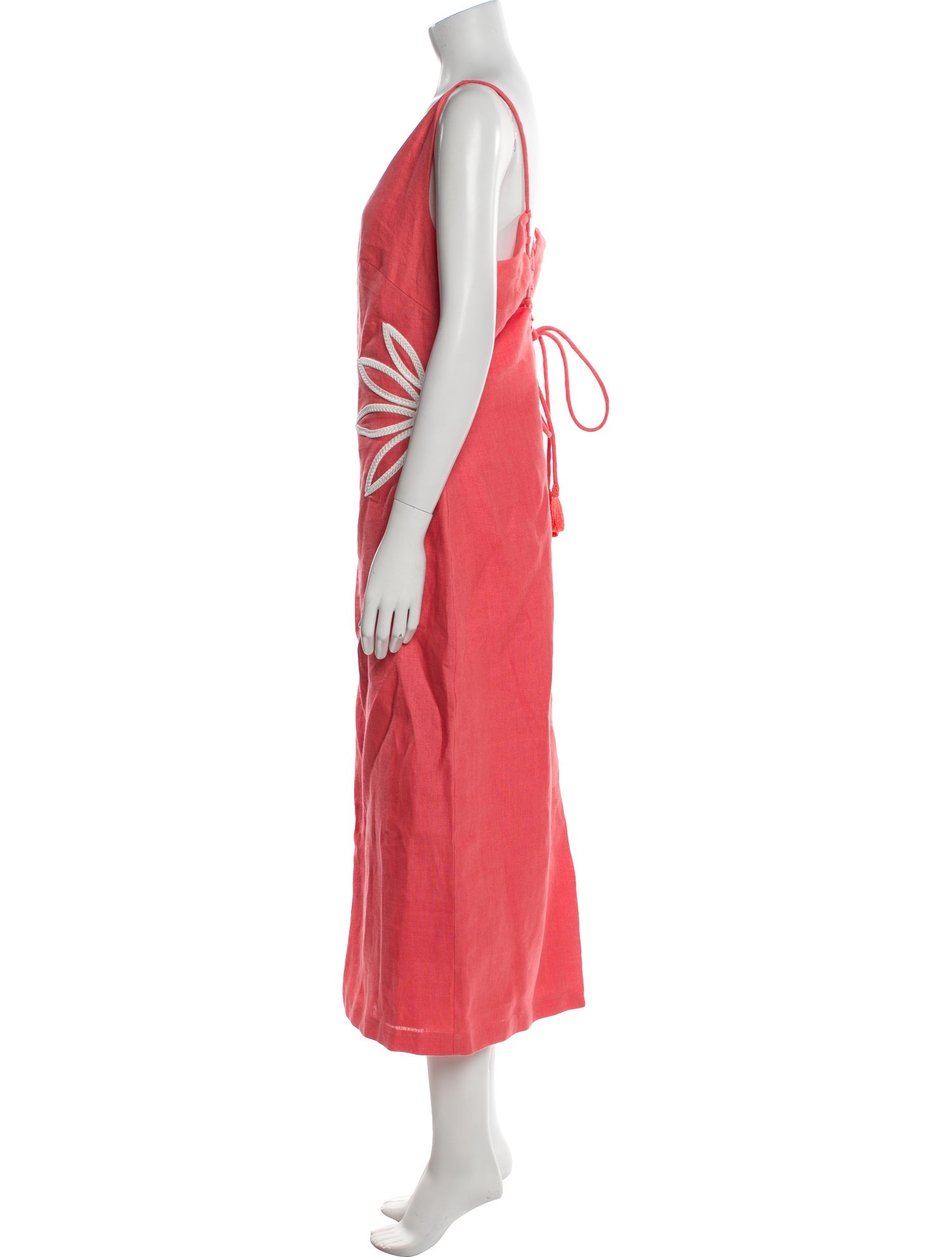 Andres Otalora Linen Long Dress