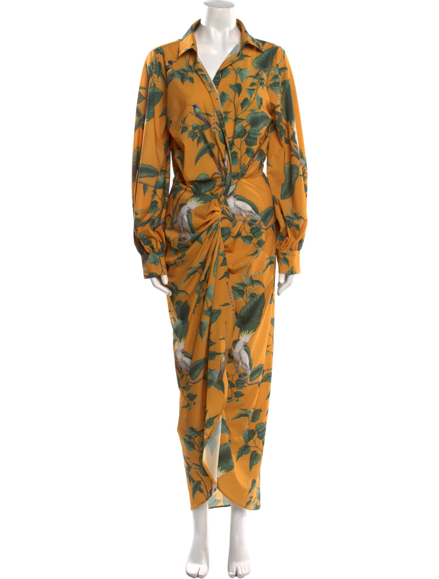 Andres Otalora Printed Long Dress