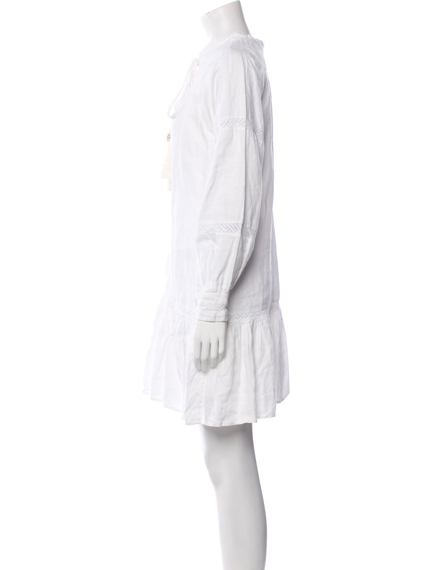 Andres Otalora Linen Mini Dress
