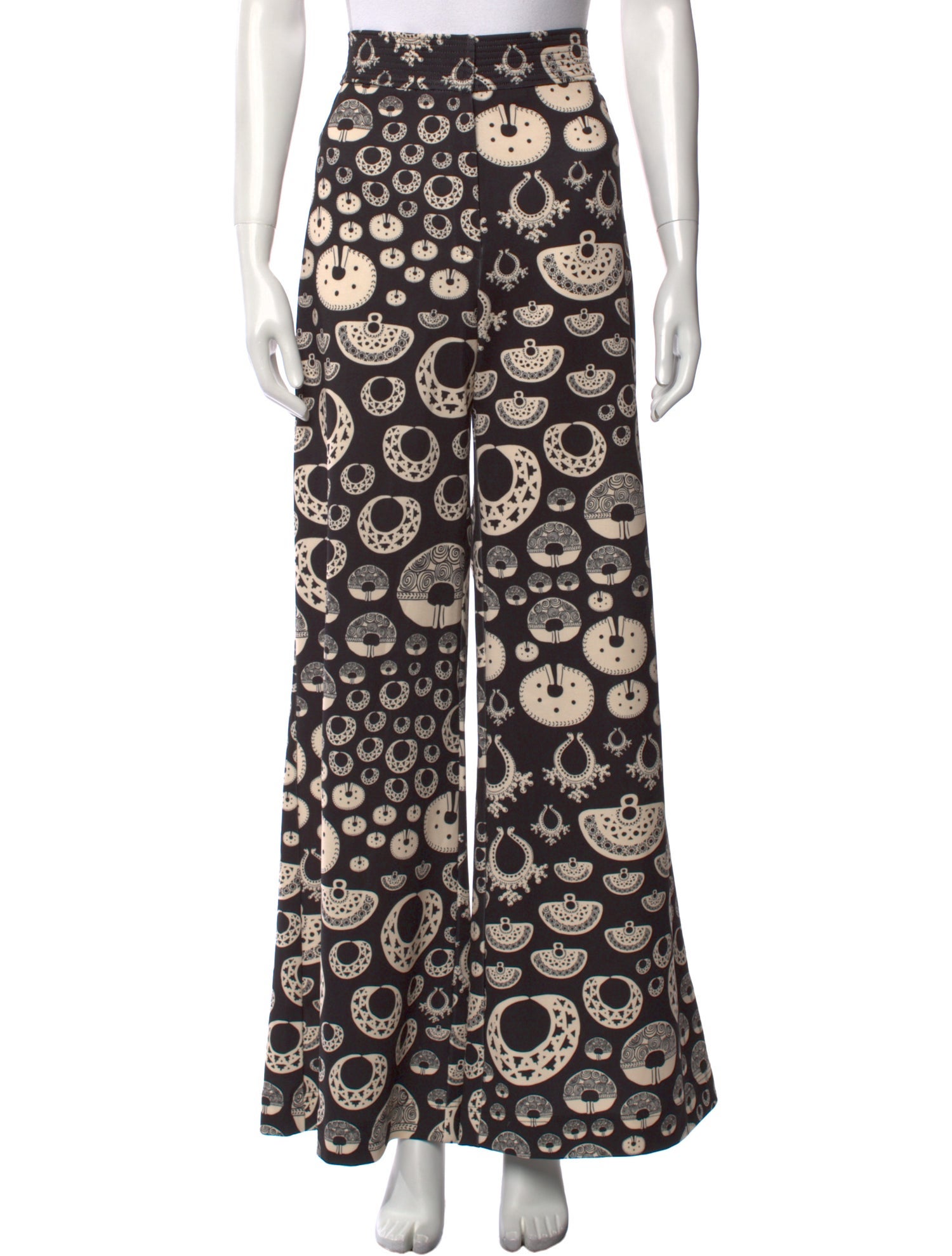 Andres Otalora Floral Print Wide Leg Pants