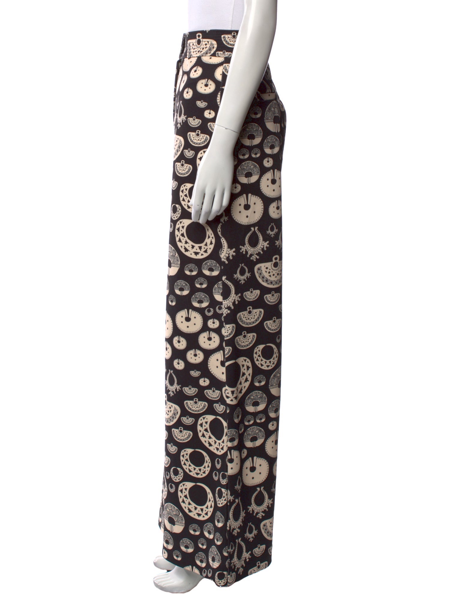 Andres Otalora Floral Print Wide Leg Pants