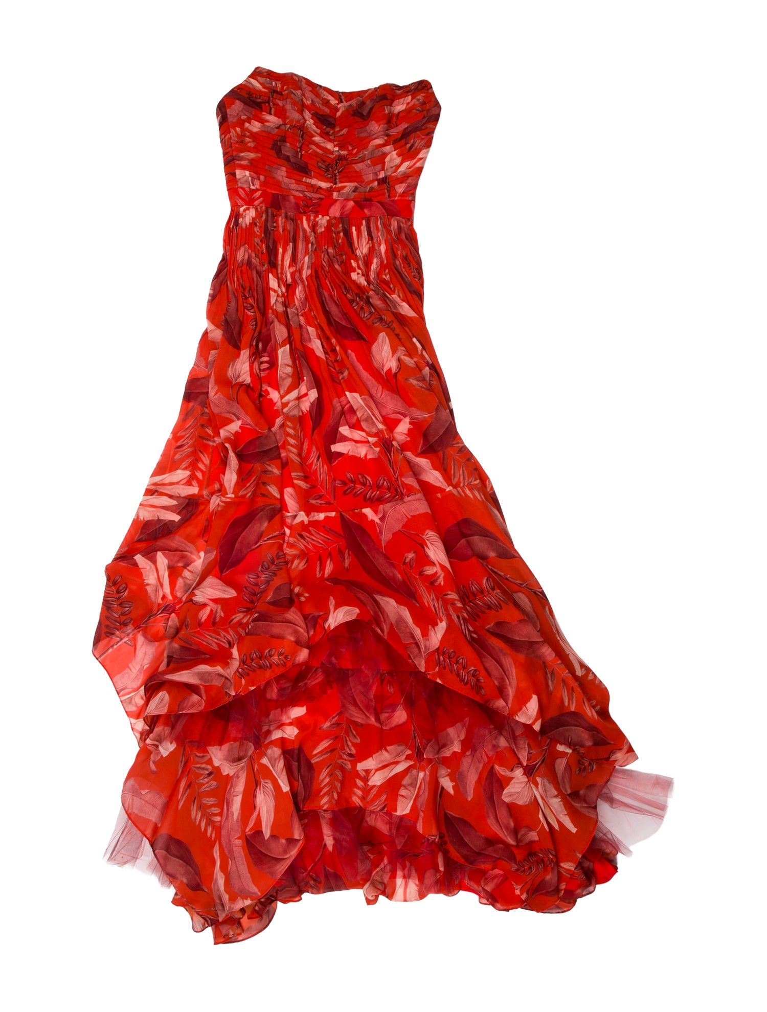 Andres Otalora Floral Print Long Dress