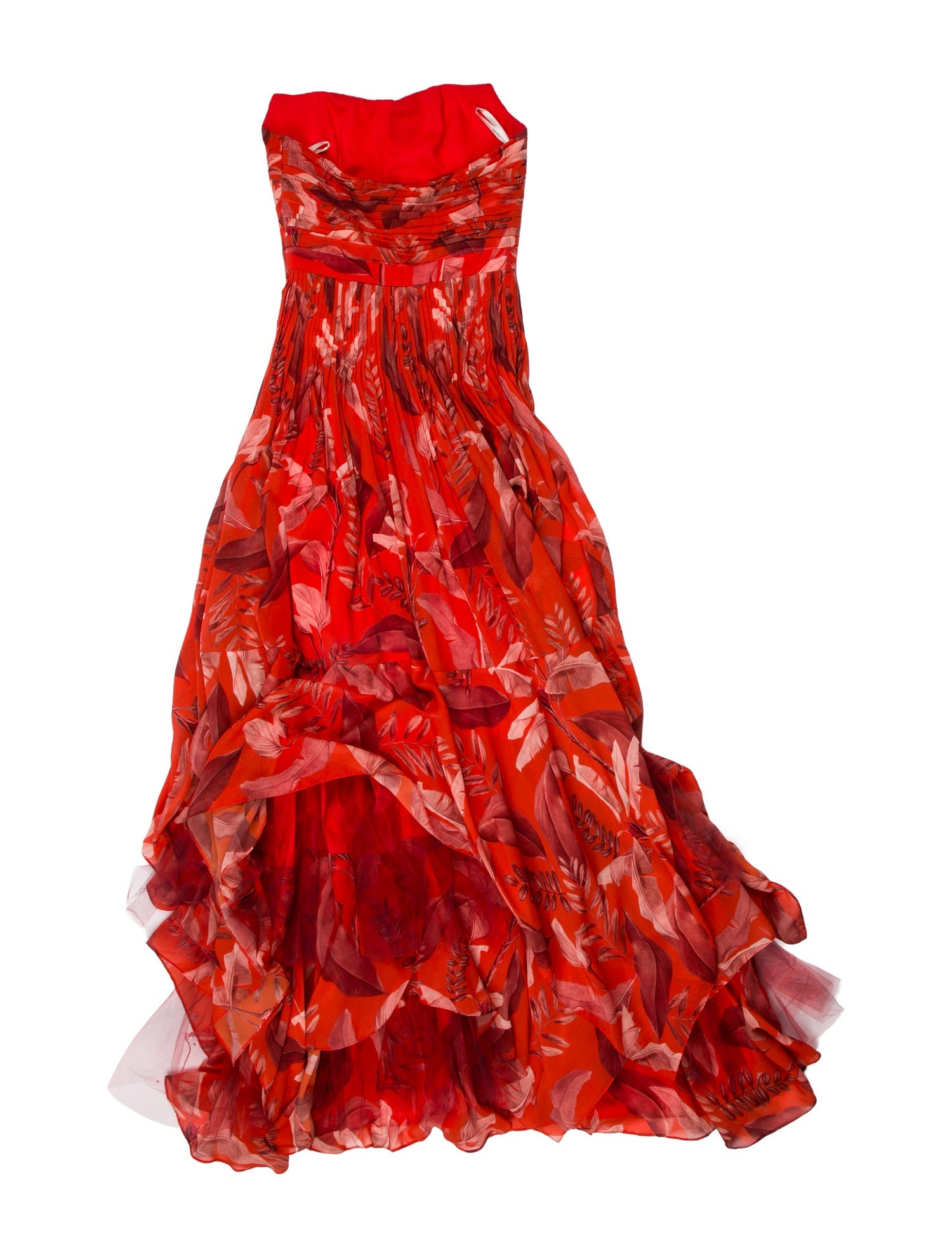 Andres Otalora Floral Print Long Dress