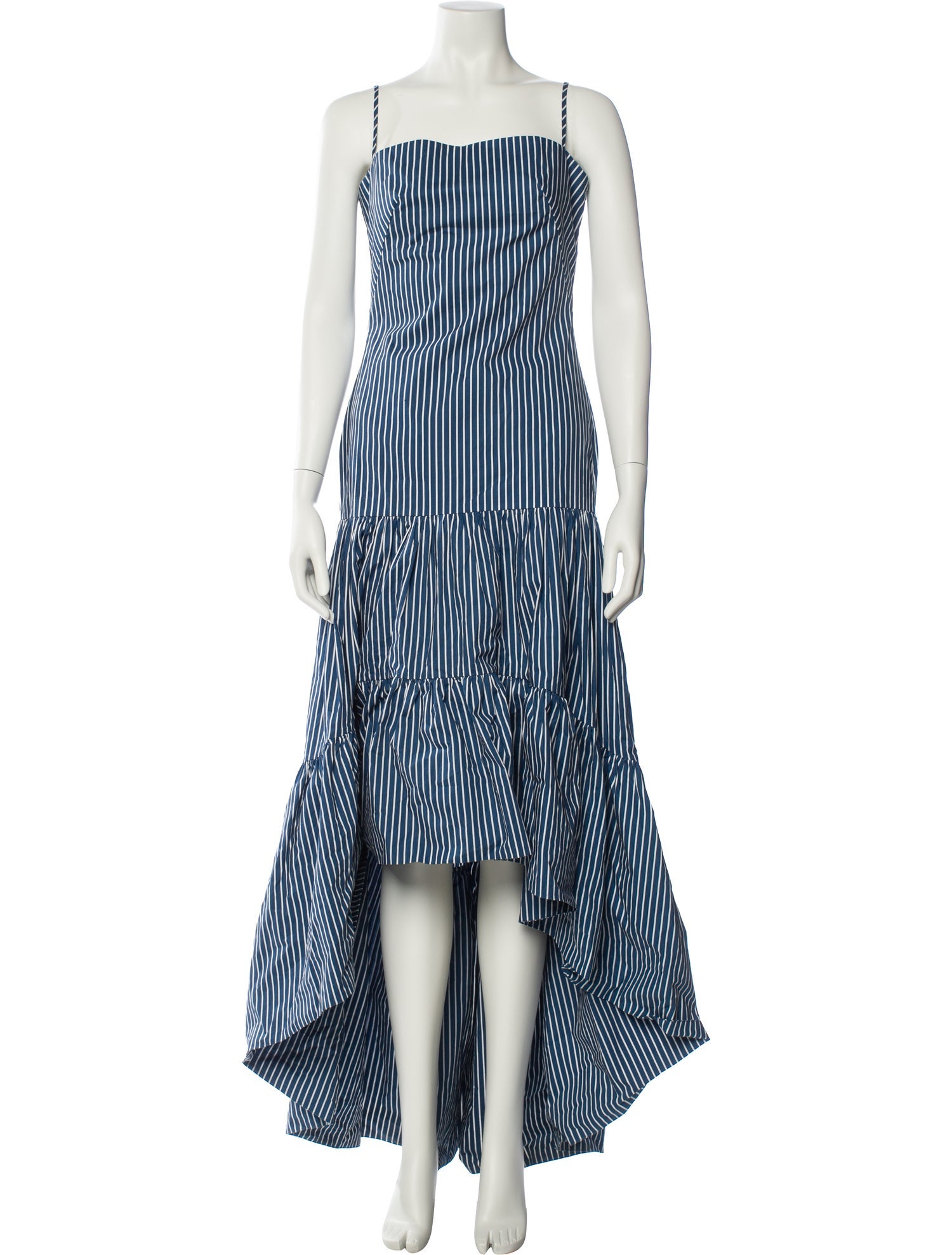 Andres Otalora Striped Long Dress