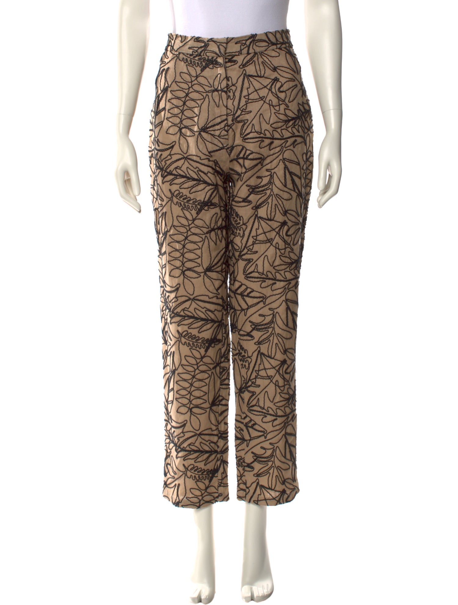 Andres Otalora Patterned Straight Leg Pants w/ Tags