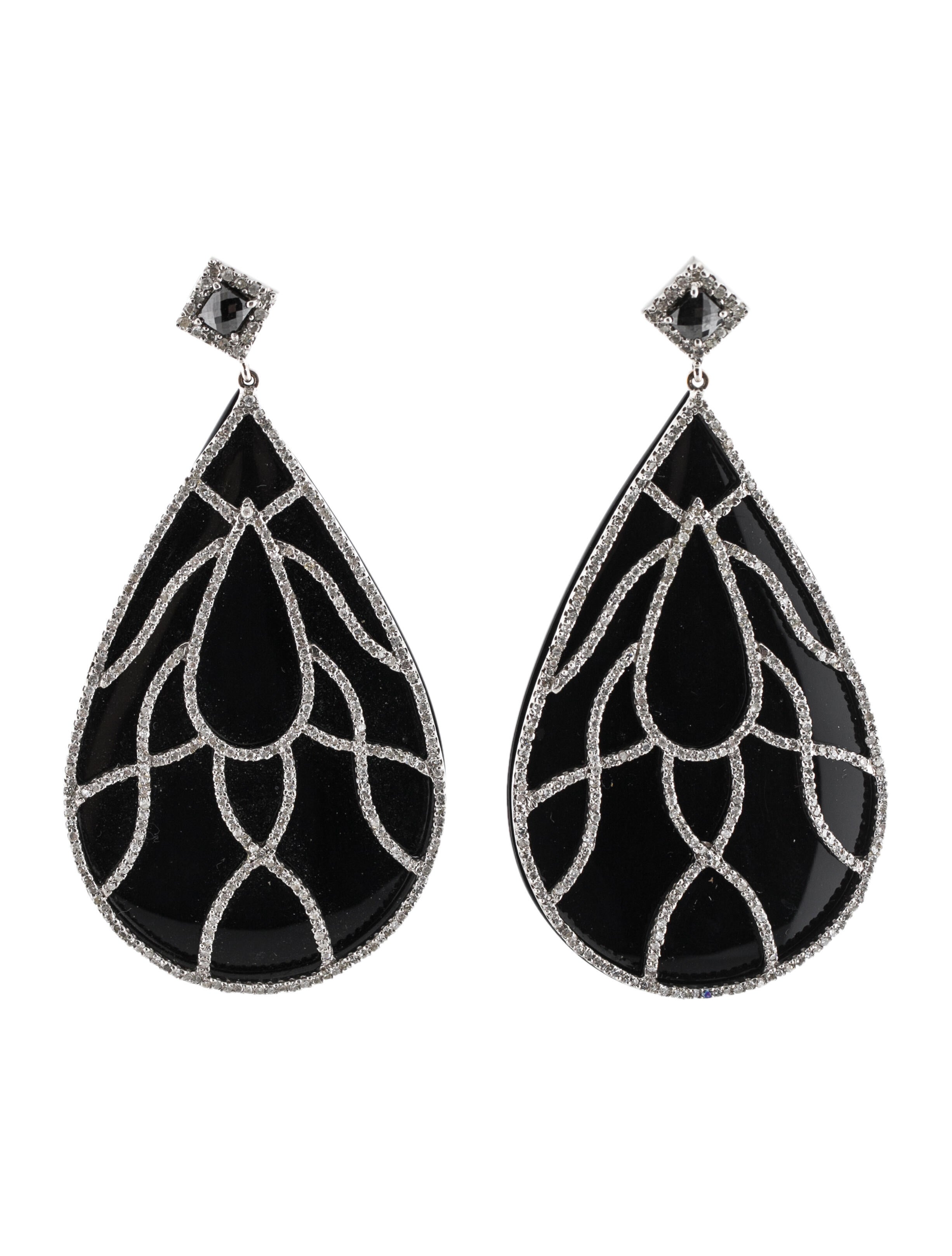 Andreoli Diamond Drop Earrings