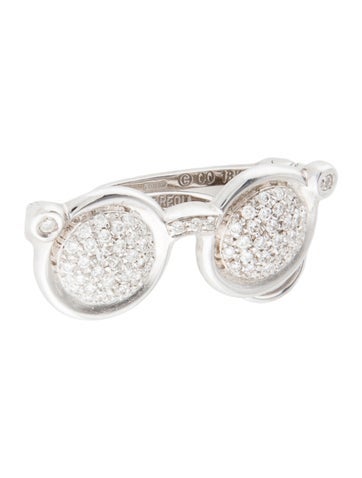 Andreoli Pendant 18K Diamond Sunglasses