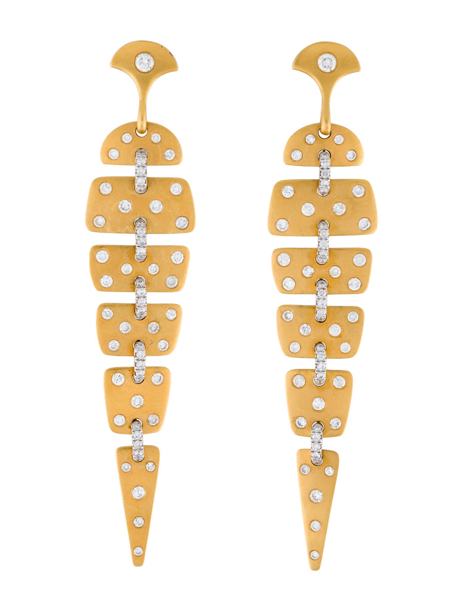 Andreoli 18K 2.25ctw Diamond Drop Earrings