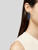 Andreoli Kyanite & Diamond Hoop Earrings