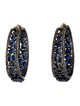 Andreoli Kyanite & Diamond Hoop Earrings