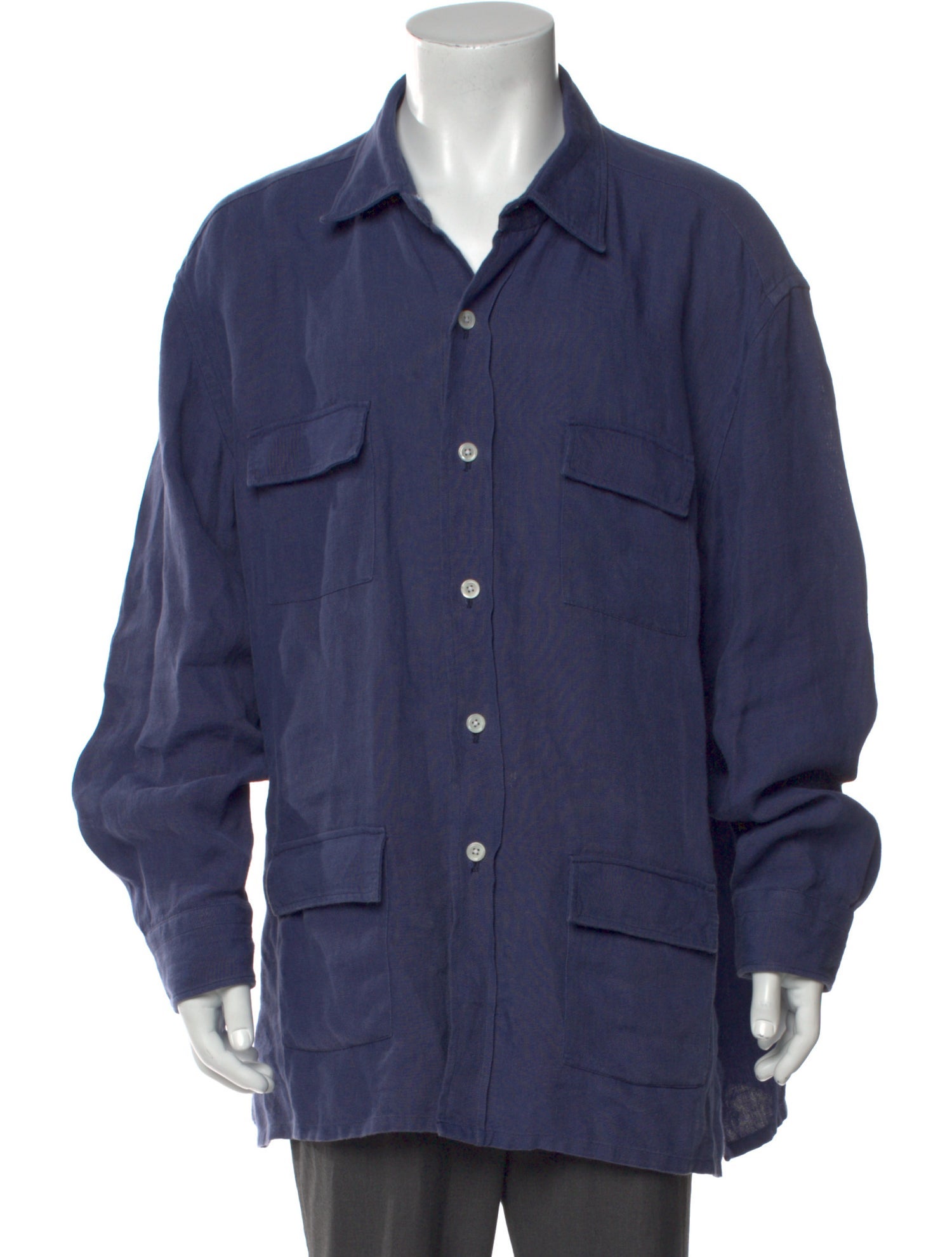 Anderson & Sheppard Linen Long Sleeve Shirt