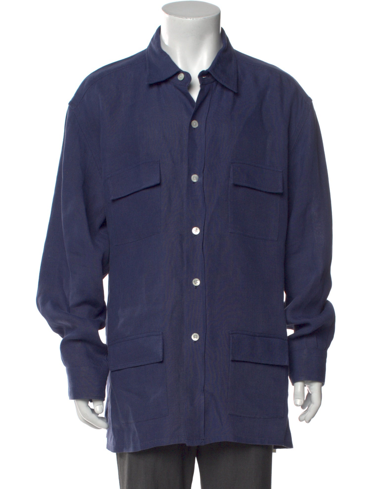 Anderson & Sheppard Linen Long Sleeve Shirt