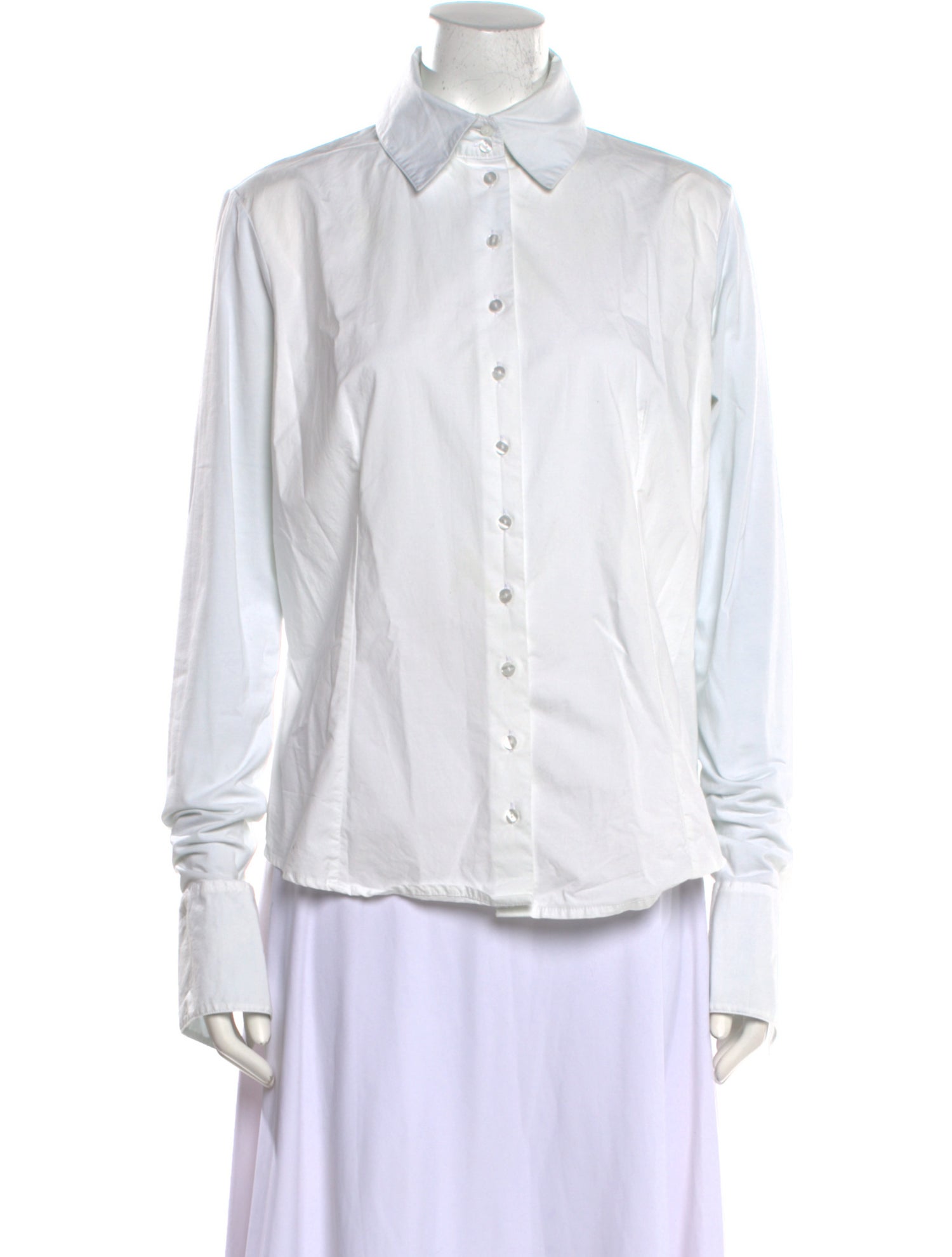 Anne Fontaine Long Sleeve Button-Up Top