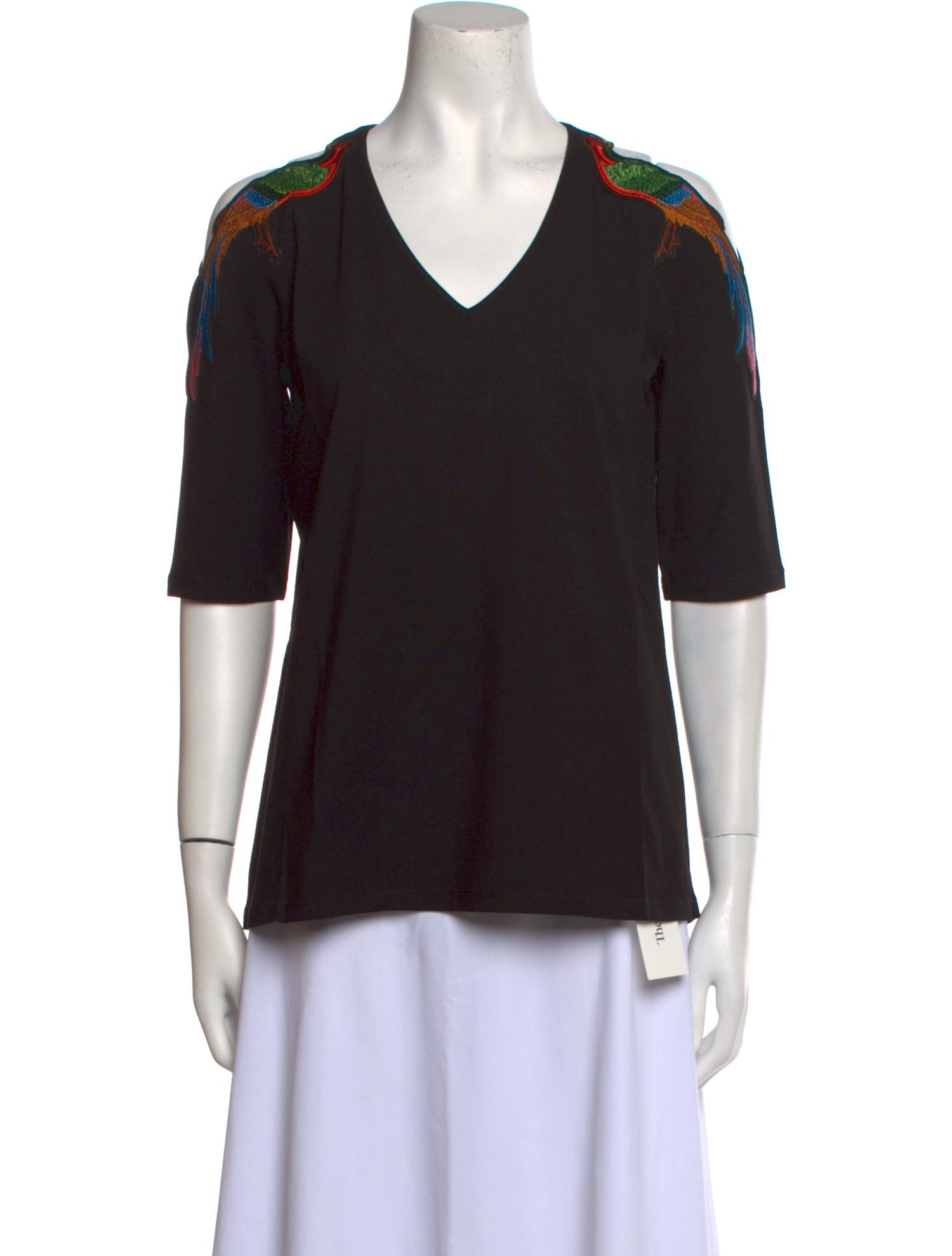 Anne Fontaine V-Neck Short Sleeve T-Shirt