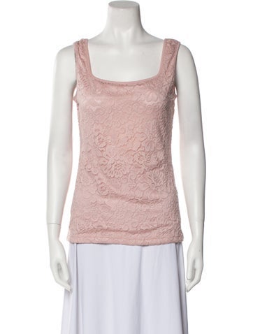 Anne Fontaine Tops Square Neckline Sleeveless Top Us10, Fr42 | L