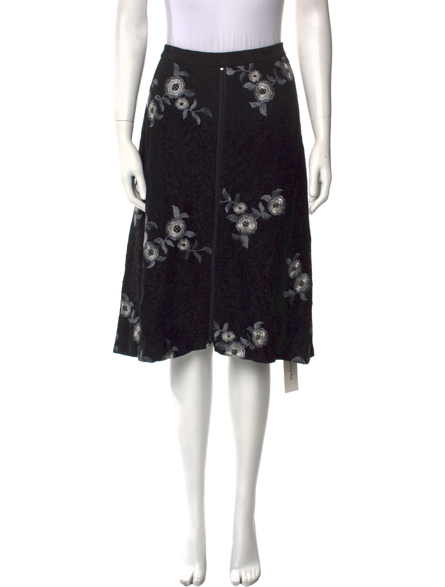 Anne Fontaine Floral Print Knee-Length Skirt w/ Tags